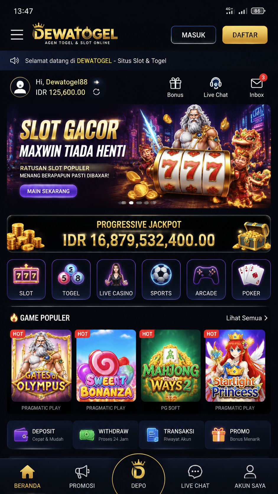 Screenshot 1 dewatogel